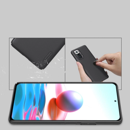 Kup Case Nillkin Frosted Shield Redmi Note 10 Pro Schwarz - NLK011BLK - {ean13} - Sklep Home Screen
