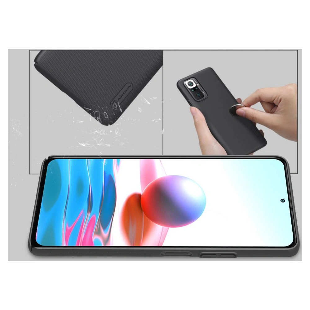 Etui Nillkin Frosted Shield Redmi Note 10 Pro Black