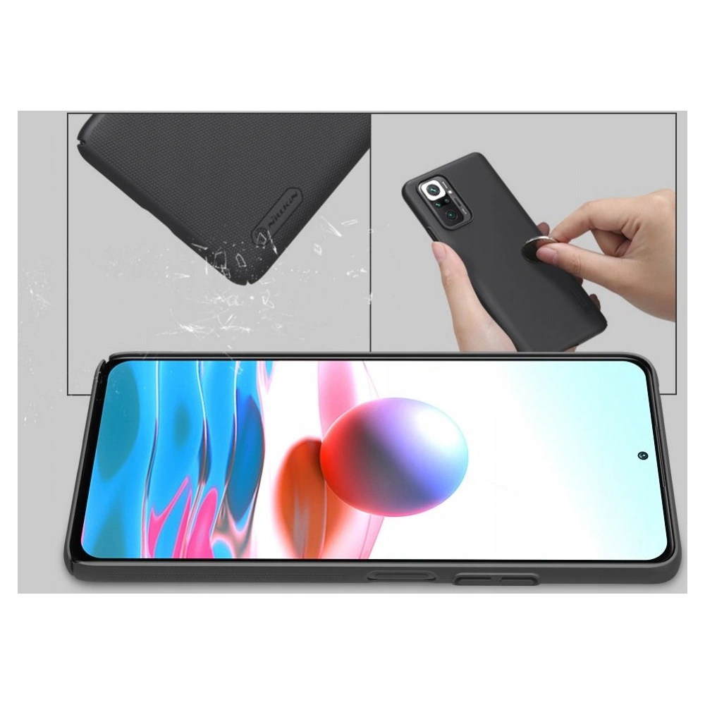 Etui Nillkin Frosted Shield Redmi Note 10/10s Black