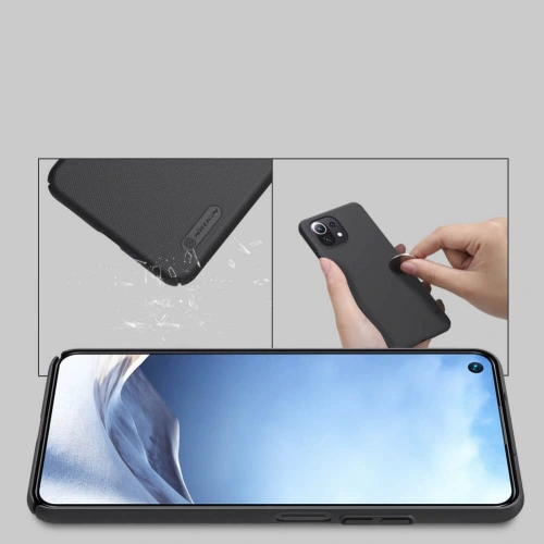 Kup Etui Nillkin Frosted Shield Xiaomi Mi 11 Lite/NE/5G Black - NLK019BLK - {ean13} - Sklep Home Screen
