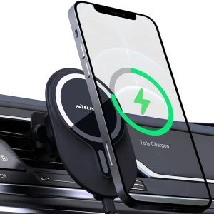 Kup Uchwyt samochodowy Nillkin Magnetic MagSafe Vent Car Mount Black - NLK024BLK - {ean13} - Sklep Home Screen