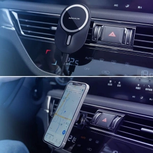 Kup Uchwyt samochodowy Nillkin Magnetic MagSafe Vent Car Mount Black - NLK024BLK - {ean13} - Sklep Home Screen