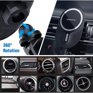 Kup Uchwyt samochodowy Nillkin Magnetic MagSafe Vent Car Mount Black - NLK024BLK - {ean13} - Sklep Home Screen