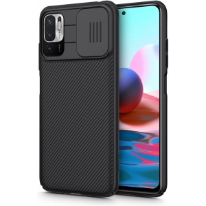 Kup Etui Nillkin CamShield POCO M3 Pro 5G/Redmi Note 10 5G Fekete - NLK026BLK - {ean13} - Sklep Home Screen