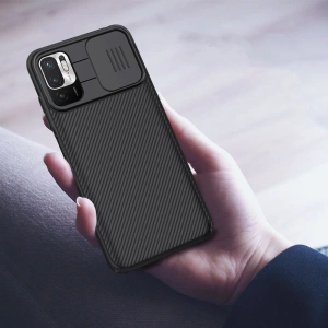 Kup Etui Nillkin CamShield POCO M3 Pro 5G/Redmi Note 10 5G Black - NLK026BLK - {ean13} - Sklep Home Screen