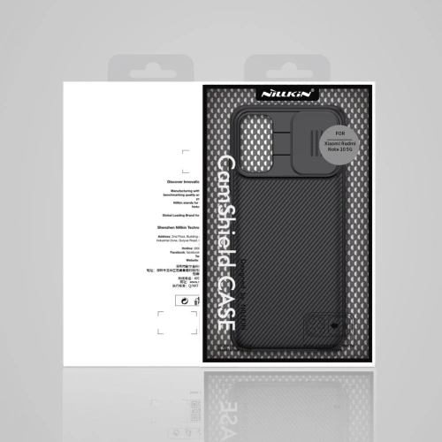 Kup Etui Nillkin CamShield POCO M3 Pro 5G/Redmi Note 10 5G Fekete - NLK026BLK - {ean13} - Sklep Home Screen