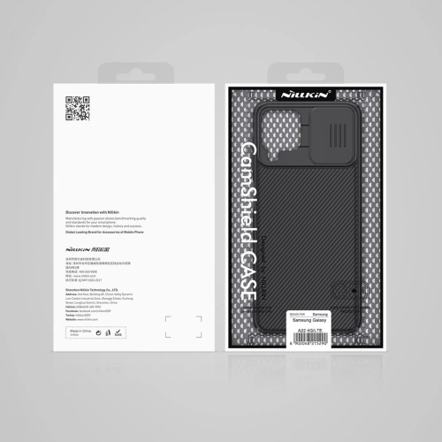 Kup Case Nillkin CamShield Samsung Galaxy A22/M22 LTE Schwarz - NLK029BLK - {ean13} - Sklep Home Screen