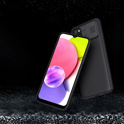 Kup Etui Nillkin CamShield Samsung Galaxy A03s Negru - NLK031BLK - {ean13} - Sklep Home Screen