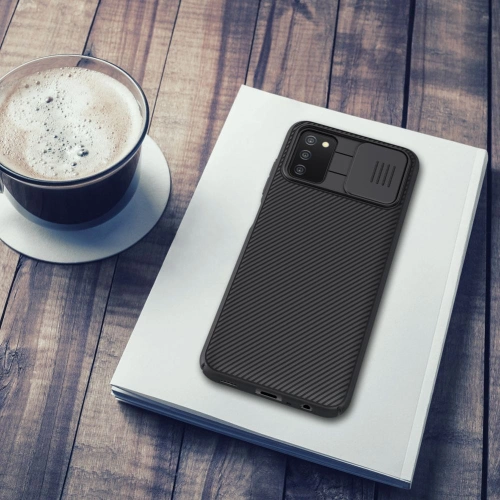 Kup Etui Nillkin CamShield Samsung Galaxy A03s Negru - NLK031BLK - {ean13} - Sklep Home Screen