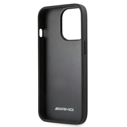Buy Mercedes AMG AMHCP13XDOLBK Apple iPhone 13 Pro Max black hardcase Leather Hot Stamped - MRS034BLK - {ean13} - Home Screen Store Europe