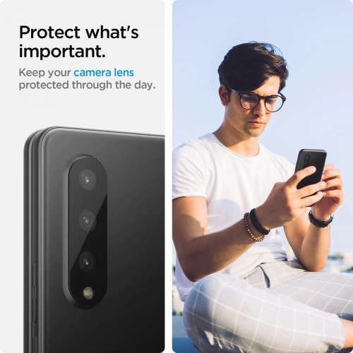 Kup Sticlă securizată pentru aparat Spigen Optik Camera Lens Samsung Galaxy Fold 3 Negru [2 PACK] - SPN1915BLK - {ean13} - Sklep Home Screen
