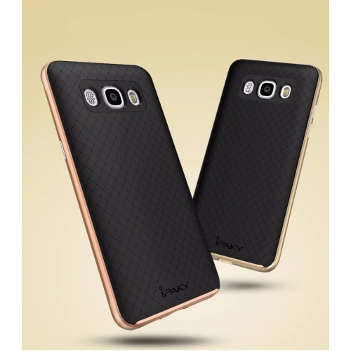 iPaky Premium Hybrid  Galaxy J5 2016 Silver + Glass Screen Protector