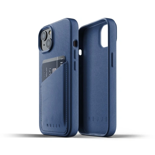 Kup Case Mujjo Full Leather Wallet Case Apple iPhone 13 (blaue) - MUJ073BLU - {ean13} - Sklep Home Screen