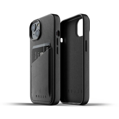Kup Etui Mujjo Full Leather Wallet Case Apple iPhone 13 (czarne) - MUJ072BLK - {ean13} - Sklep Home Screen