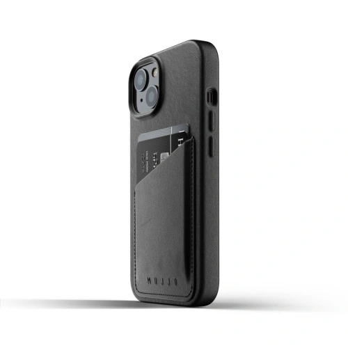 Kup Etui Mujjo Full Leather Wallet Case Apple iPhone 13 (czarne) - MUJ072BLK - {ean13} - Sklep Home Screen