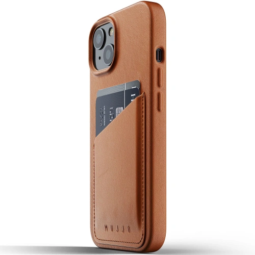 Kup Etui Mujjo Full Leather Wallet Case Apple iPhone 13 (brązowe) - MUJ071BR - {ean13} - Sklep Home Screen