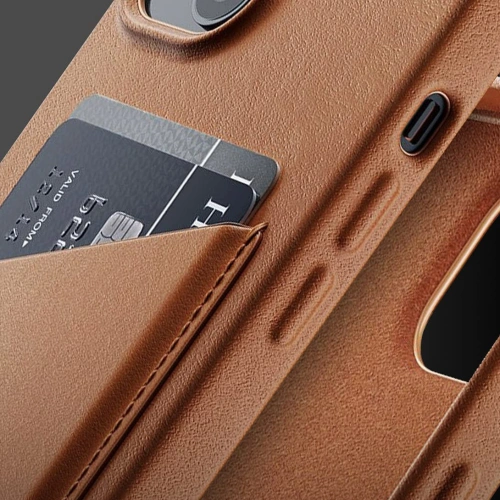Kup Etui Mujjo Full Leather Wallet Case Apple iPhone 13 (brązowe) - MUJ071BR - {ean13} - Sklep Home Screen