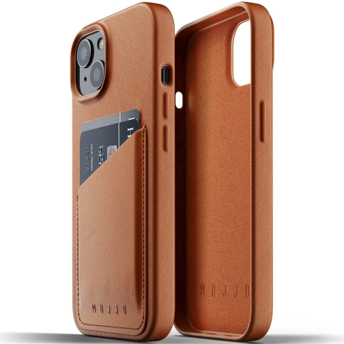 Kup Etui Mujjo Full Leather Wallet Case Apple iPhone 13 (brązowe) - MUJ071BR - {ean13} - Sklep Home Screen