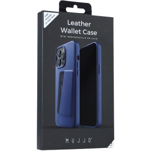 Kup Etui Mujjo Full Leather Wallet Case Apple iPhone 13 Pro Max (niebieskie) - MUJ067BLU - {ean13} - Sklep Home Screen