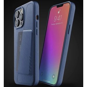 Kup Etui Mujjo Full Leather Wallet Case Apple iPhone 13 Pro Max (niebieskie) - MUJ067BLU - {ean13} - Sklep Home Screen