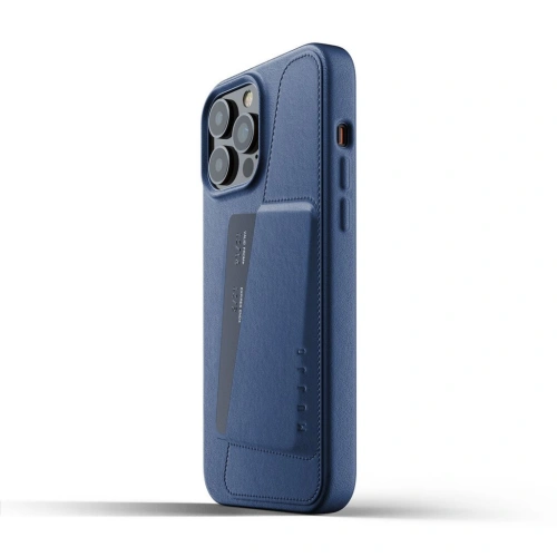 Kup Etui Mujjo Full Leather Wallet Case Apple iPhone 13 Pro Max (niebieskie) - MUJ067BLU - {ean13} - Sklep Home Screen