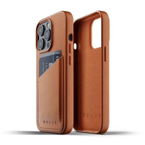 Kup Etui Mujjo Full Leather Wallet Case Apple iPhone 13 Pro (brązowe) - MUJ059BR - {ean13} - Sklep Home Screen