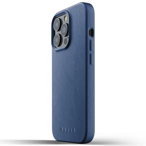 Buy Mujjo Full Leather Case Apple iPhone 13 Pro (blue) - MUJ058BLU - {ean13} - Home Screen Store Europe