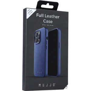Kup Etui Mujjo Full Leather Case Apple iPhone 13 Pro (albastru) - MUJ058BLU - {ean13} - Sklep Home Screen