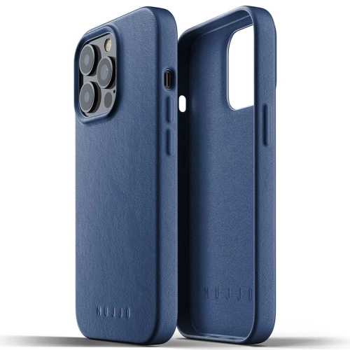 Buy Mujjo Full Leather Case Apple iPhone 13 Pro (blue) - MUJ058BLU - {ean13} - Home Screen Store Europe