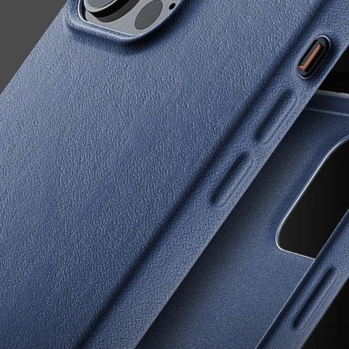 Buy Mujjo Full Leather Case Apple iPhone 13 Pro (blue) - MUJ058BLU - {ean13} - Home Screen Store Europe
