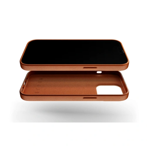 Kup Etui Mujjo Full Leather Case Apple iPhone 13 Pro Max (căptușit) - MUJ062BR - {ean13} - Sklep Home Screen
