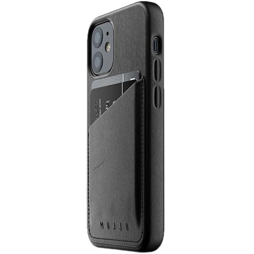 Kup Etui Mujjo Full Leather Wallet Case Apple iPhone 12 mini (czarne) - MUJ054BLK - {ean13} - Sklep Home Screen
