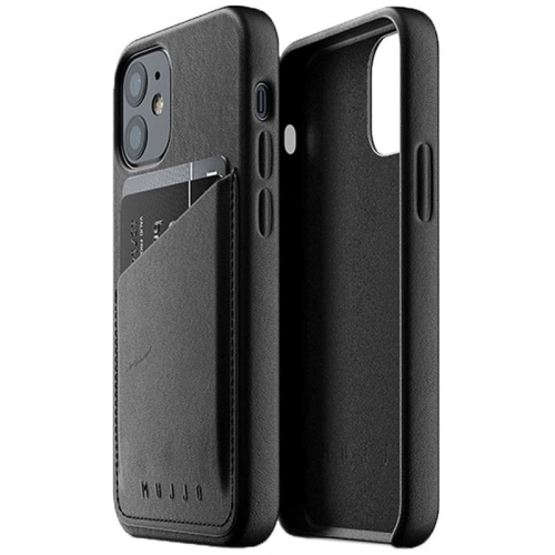 Kup Etui Mujjo Full Leather Wallet Case Apple iPhone 12 mini (czarne) - MUJ054BLK - {ean13} - Sklep Home Screen
