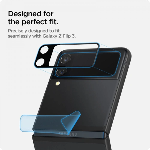 Buy Spigen Optik Camera Lens + Hinge Film Samsung Galaxy Z Flip 3 Black [2+2 PACK] - SPN1916 - {ean13} - Home Screen Store Europe
