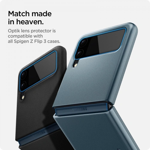 Kup Gehärtetes Glas für Spigen Optik Kameraobjektiv + Folie Hinge Film Samsung Galaxy Z Flip 3 Schwarz [2+2 PACK] - SPN1916 - {ean13} - Sklep Home Screen