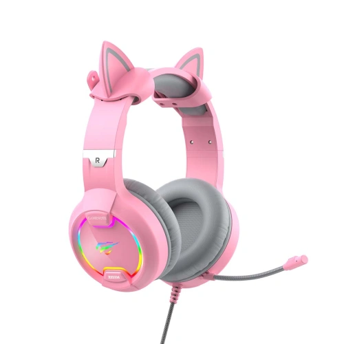 Kup Gaming-Headset Havit GAMENOTE H2233D RGB USB+3.5mm (rosa) - HVT086PNK - {ean13} - Sklep Home Screen