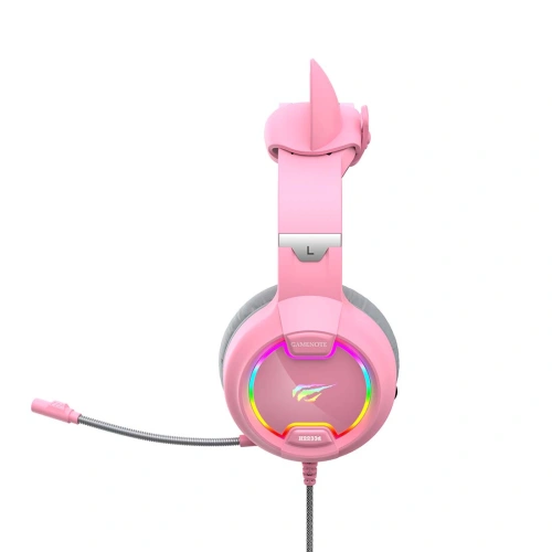 Kup Játékfülhallgató Havit GAMENOTE H2233D RGB USB+3.5mm (rózsaszín) - HVT086PNK - {ean13} - Sklep Home Screen
