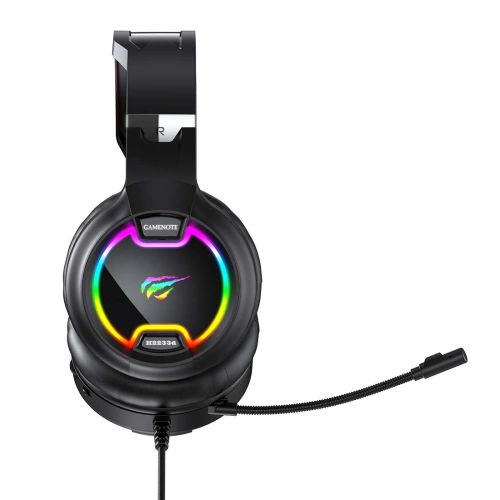 Kup Słuchawki gamingowe Havit GAMENOTE H2233D RGB USB+3.5mm (czarne) - HVT087BLK - {ean13} - Sklep Home Screen