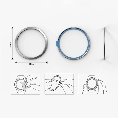Buy Ringke Bezel Styling Samsung Galaxy Watch 4 44mm Stainless Silver GW4-44-04 - RGK1489SSLV - {ean13} - Home Screen Store Europe