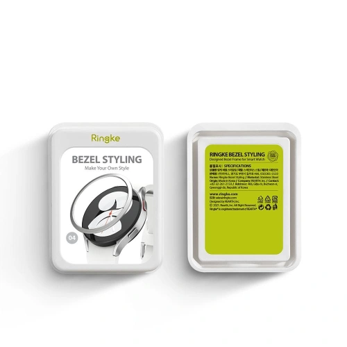 Buy Ringke Bezel Styling Samsung Galaxy Watch 4 44mm Stainless Silver GW4-44-04 - RGK1489SSLV - {ean13} - Home Screen Store Europe