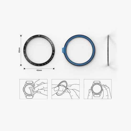Buy Ringke Bezel Styling Samsung Galaxy Watch 4 42mm Aluminium Black GW4C-42-15 - RGK1490ABLK - {ean13} - Home Screen Store Europe