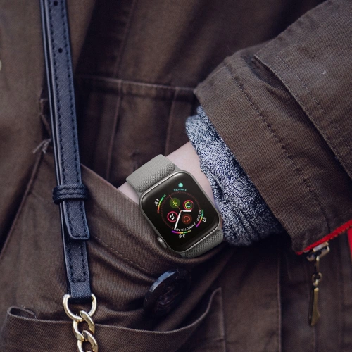 Kup Pásek Tech-Protect Mellow Apple Watch 4/5/6/7/SE/8/9/Ultra 44/45/49mm Světle šedá - THP682GRY - {ean13} - Sklep Home Screen