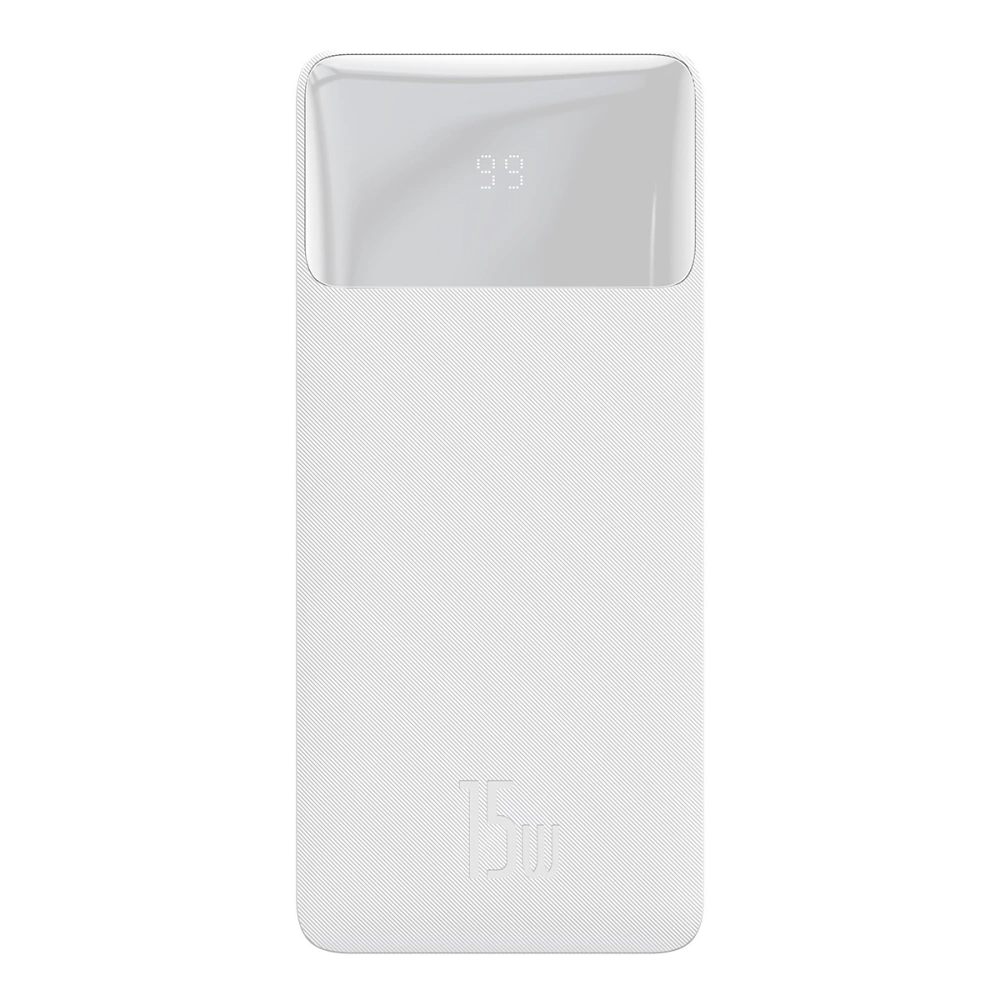 PowerBank Baseus Bipow 30000mAh, 2xUSB, USB-C, 15W (biały)