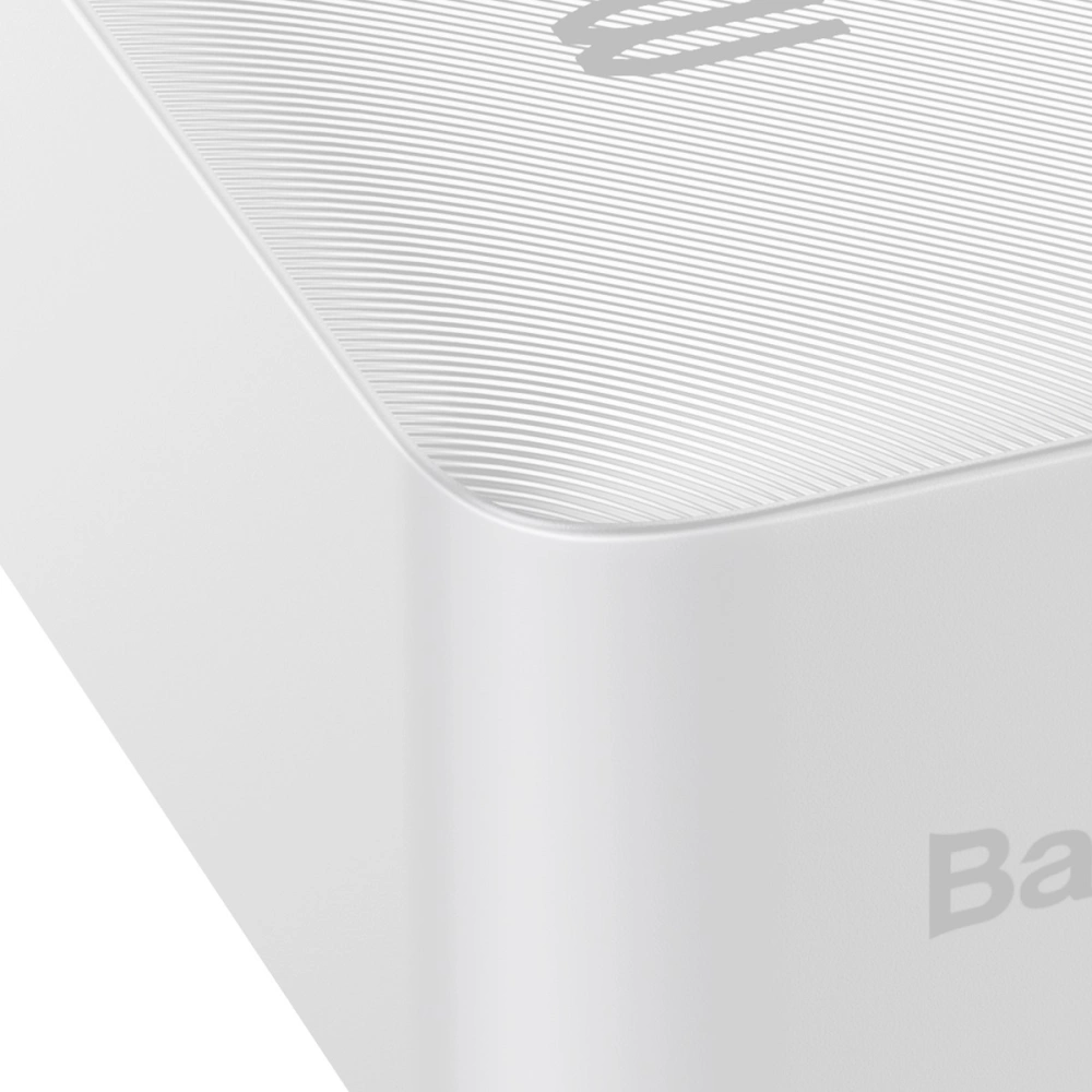 PowerBank Baseus Bipow 30000mAh, 2xUSB, USB-C, 15W (biały)