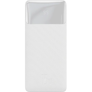 PowerBank Baseus Bipow 20000mAh, 2xUSB, USB-C, 15W (biały)