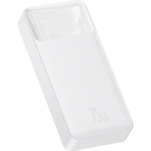 PowerBank Baseus Bipow 20000mAh, 2xUSB, USB-C, 15W (biały)