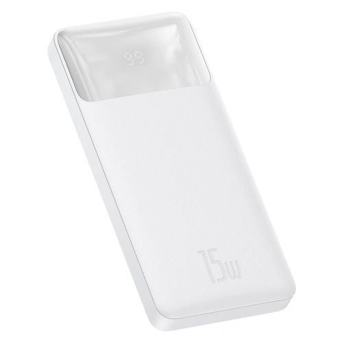 Kup PowerBank Baseus Bipow 10000mAh, 2xUSB, USB-C, 15W (weiß) - BSU2894WHT - {ean13} - Sklep Home Screen