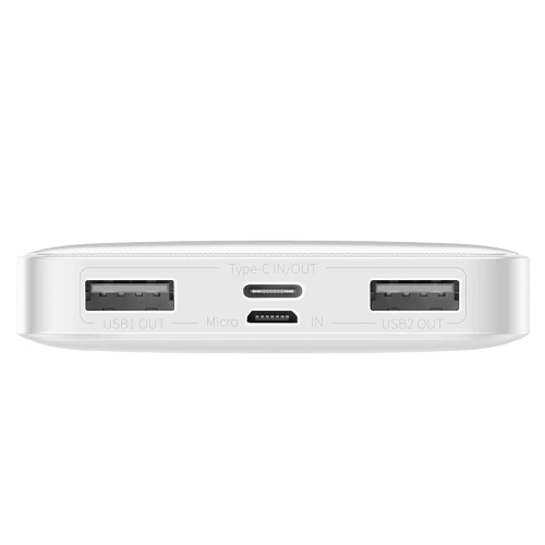 Kup PowerBank Baseus Bipow 10000mAh, 2xUSB, USB-C, 15W (alb) - BSU2894WHT - {ean13} - Sklep Home Screen