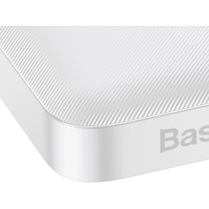 PowerBank Baseus Bipow 10000mAh, 2xUSB, USB-C, 15W (biały)