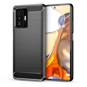 Tech-Protect TPUCarbon Xiaomi 11T/Pro Black